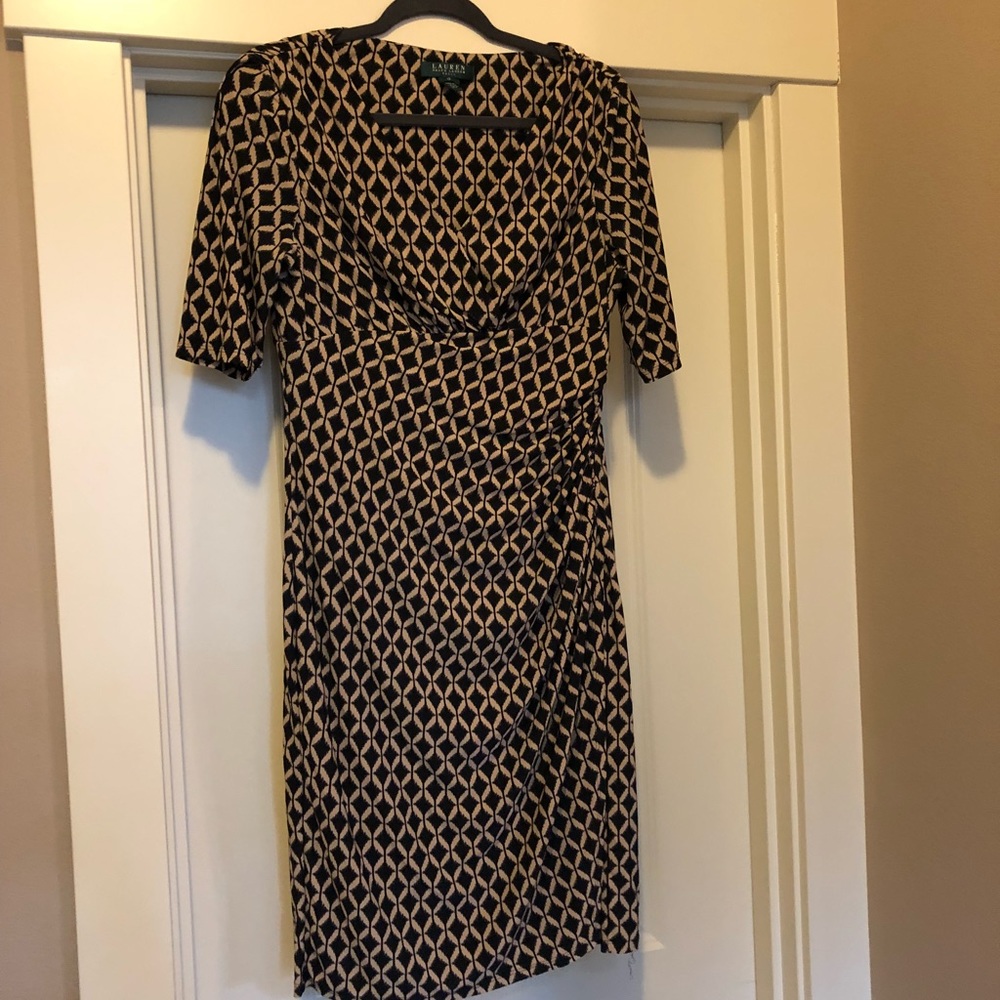 Ralph Lauren size 12 faux wrap dress